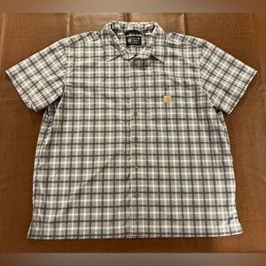 Carhartt Men’s Short Sleeve Relaxed Fit Casual Performance Button Down - 2XL